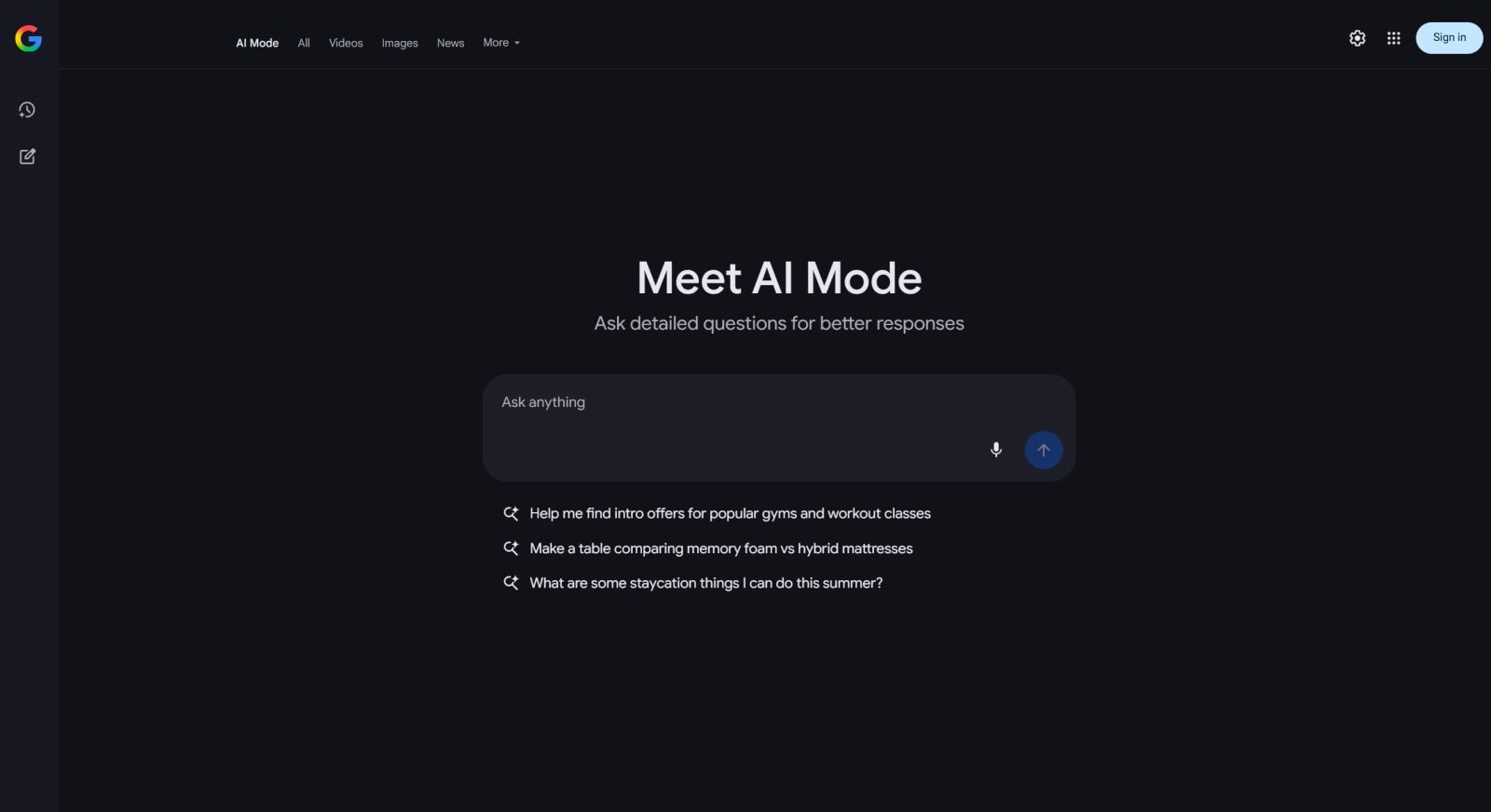 ai mode google