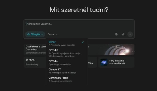perplexity uj modellek2 Bevezetés a ChatGPT És Perplexity használatába